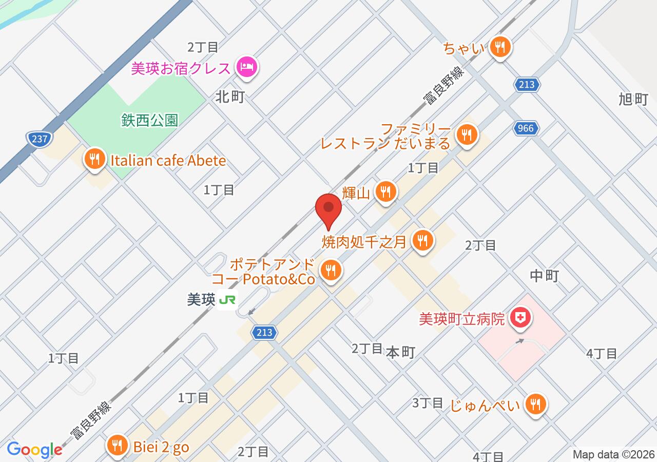 Map of Roadside Station Biei “Oka no Kura”