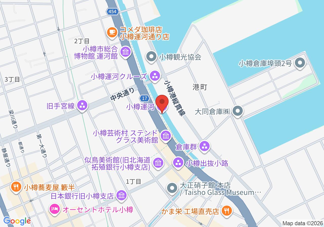 Map of Otaru Canal