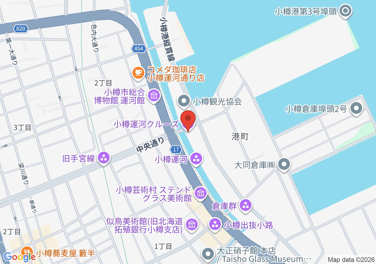 Map of the Otaru Canal Cruise