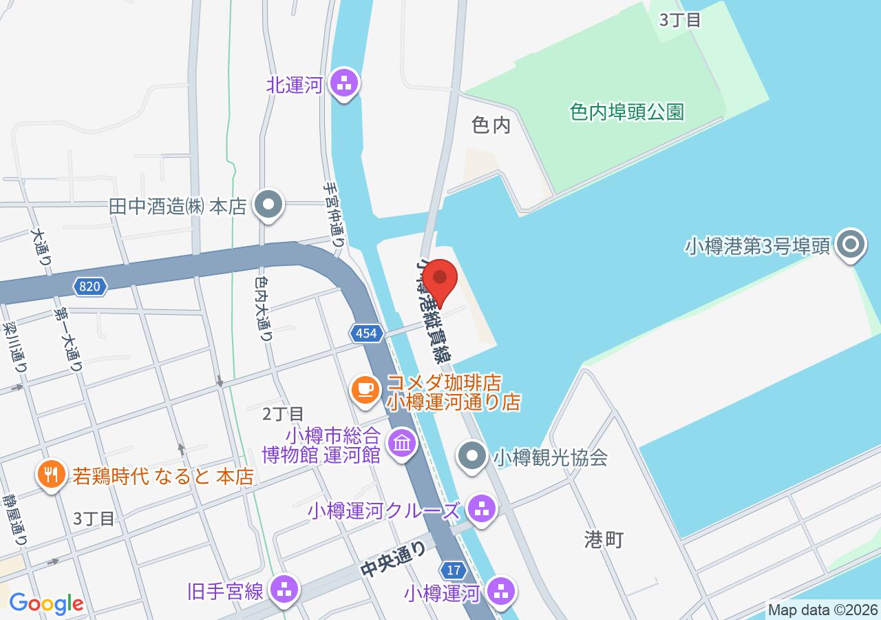 Map of the Otaru Blue Cave Ryugu Cruise